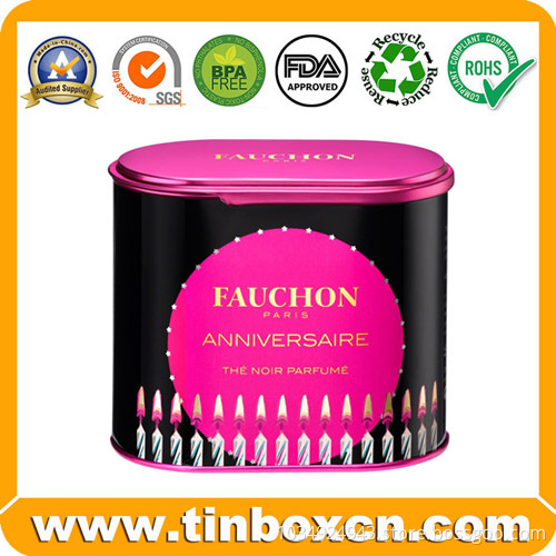 Metal Cosmetic Tin Box For Eye Shadow/Blusher/Fake Tan